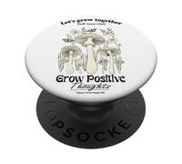 Let's Grow Together Cool Quotes Illustration Graphic Designs PopSockets Adhesive PopGrip