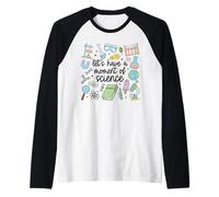 Let's Have A Moment Of Science Lovers Funny Scientist Cute Raglan Baseball Tee