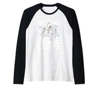 Lets Have Some Skele Fun Dancing Skeletons Raglan Baseball Tee