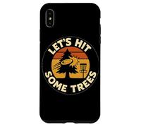 Lets Hit Some Trees Disc Golf Sunset Retro Sport Lover Case for iPhone XS Max