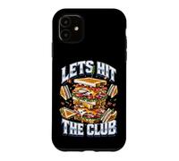 Let's Hit The Club Sandwich Pun Funny Bread Meme Dad Joke Case for iPhone 11