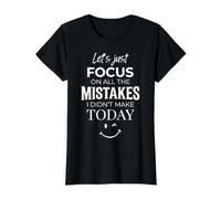 Lets Just Focus On All The Mistakes I Didn't Make Today Value Graphic T-Shirt, Women, Black, L