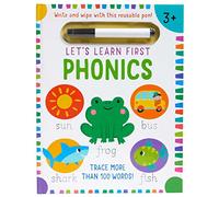 Let's Learn: First Phonics: (Early Reading Skills, Letter Writing Workbook, Pen Control, Write and Wipe)