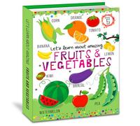 Let'S Learn Giant Board Book: Fruits And Vegetables - Large Board Book With Beautifully Illustrated Images For Children To Learn: Let'S Learn About Amazing Fruits & Vegetables