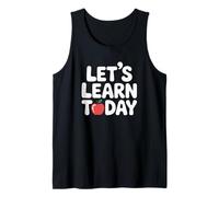 Let's Learn Today Apple Back to School Teacher Tank Top