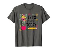Let's Learn Today Motivational Teacher Theme T-Shirt