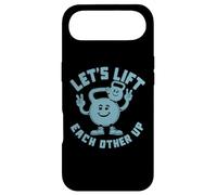 Let's Lift Each Other Up Kettlebell Peace Sign Gym Positive Case for iPhone Air