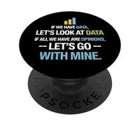 Let's Look At Data - Data Science Statistics Data Analyst PopSockets Adhesive PopGrip