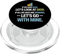 Let's Look At Data - Data Science Statistics Data Analyst PopSockets PopGrip for MagSafe