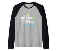 Let's Look At Data - Science Statistics Analyst Raglan Baseball Tee