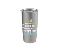 Let's Look At Data - Science Statistics Analyst Stainless Steel Insulated Tumbler