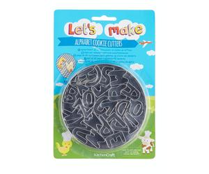 Let's Make 26 Alphabet Cookie Cutters With Metal Storage Tin