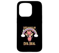 Let's Make An Evil Deal (Funny Cute Devil Graphic) Case for iPhone 15 Pro