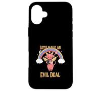 Let's Make An Evil Deal (Funny Cute Devil Graphic) Case for iPhone 16 Plus