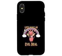 Let's Make An Evil Deal (Funny Cute Devil Graphic) Case for iPhone X/XS
