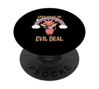 Let's Make An Evil Deal (Funny Cute Devil Graphic) PopSockets Adhesive PopGrip