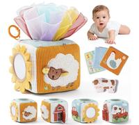 let's make Baby Tissue Box Toy for 6-12 Months, 3D Farm Sensory Activities