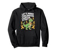 Let's Make Childhood Cancer Extinct Awareness Hope Support Pullover Hoodie