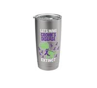 Let's Make Crohn's Disease Extinct Crohn's Disease Stainless Steel Insulated Tumbler