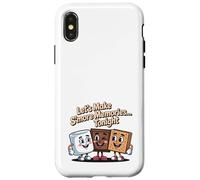 Let's Make S'more Memories Tonight Camper Funny Camping Case for iPhone X/XS