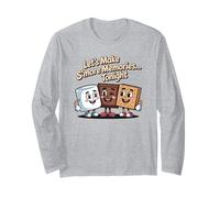 Let's Make S'More Memories Tonight Camper Funny Camping Long Sleeve T-Shirt