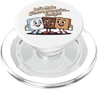 Let's Make S'more Memories Tonight Camper Funny Camping PopSockets PopGrip for MagSafe