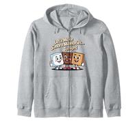 Let's Make S'more Memories Tonight Camper Funny Camping Zip Hoodie