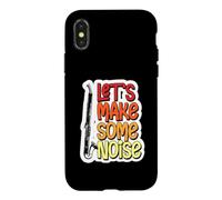 Let's Make Some Noise Loud Bass Clarinet Player Case for iPhone X/XS