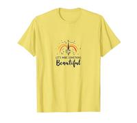 Let's Make Something Beautiful - Artistic Inspiration T-Shirt, Men, Lemon, M