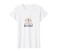 Let's Make Something Beautiful - Artistic Inspiration T-Shirt, Women, White, XL