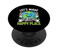 Let's Make The Earth Happy Place PopSockets Adhesive PopGrip