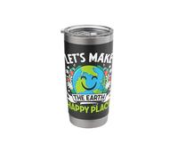 Let's Make The Earth Happy Place Stainless Steel Insulated Tumbler
