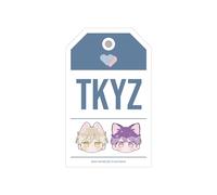 Let's Naka Naka Sensei Ann Momose Drawing Regular & Ru Unity Chibi Character Travel Version Die Cut Sticker