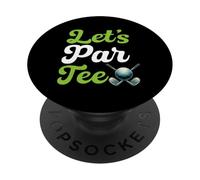 Let's Par Tee Golf Player Golfer Golf Graphic Golf Balls Men PopSockets Adhesive PopGrip