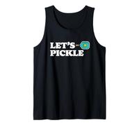 Let's Pickle Funny Cute Pickleball Dink Team 80s Retro Tank Top