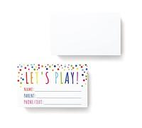 Let's Play Card Play date cards for kids Kids Calling Cards Keep in touch cards Mommy Contact card Pack of 100