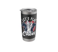 Lets Play Chess | Chess Player Chess Board Stainless Steel Insulated Tumbler