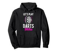 LET'S PLAY Darts Bitches Funny Darts Pullover Hoodie