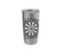 Lets Play Darts Board Game Stainless Steel Insulated Tumbler