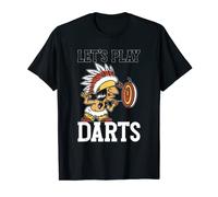 Let's Play Darts | Dart Board | Native Man Dart Player T-Shirt
