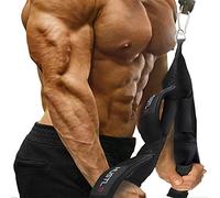LET'S PLAY® Triceps Rope - Perfect for Home & Gym Use - Multiple Training Equipment with 4 Non Slip Handles - Best Rope Grip for