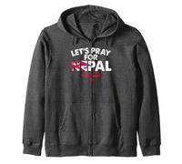 Let's Pray for Nepal Men and Women Zip Hoodie