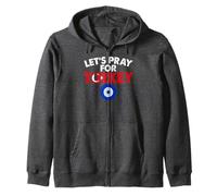 Let's Pray for Turkey Men and Women Zip Hoodie