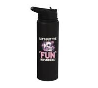 Lets Put the Fun in Funeral Goth Stainless Steel Insulated Water Bottle