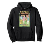 Let's Raise The Dead Funny Halloween Zombie Book Cover Pullover Hoodie