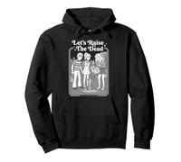 Let's Raise The Dead Funny Halloween Zombie Book Cover Pullover Hoodie