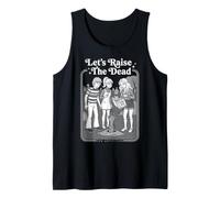 Let's Raise The Dead Funny Halloween Zombie Book Cover Tank Top