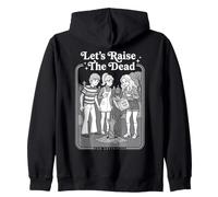 Let's Raise The Dead Funny Halloween Zombie Book Cover Zip Hoodie