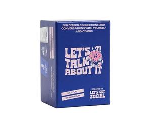 Let's Replay Let's Talk About It - 120 Mental Health Conversation Cards for mindfulness journalling prompts, Stress Relief & Deeper Conversations with Yourself, Friends, Family & Couples