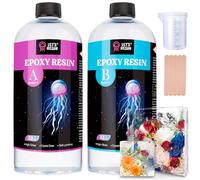 LET'S RESIN 0.5Gallon Crystal Clear Epoxy Resin Kit, 2 Part Resin and Hardener for Jewelry Making, Crafts, Tumbler, Art